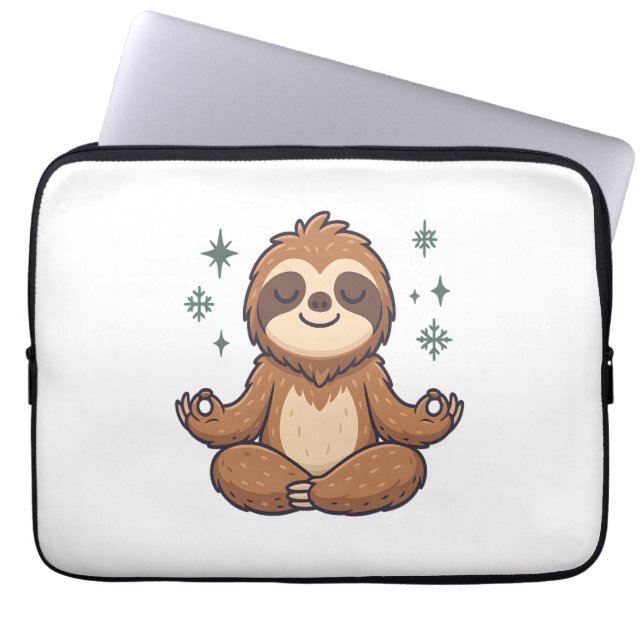 Housse Pour Ordinateur Portable Sloth Yoga Sloth (Devant)