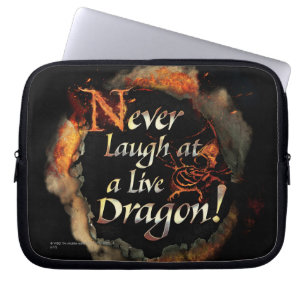 Housse Pour Ordinateur Portable Smaug - ne riez jamais le graphique de logo