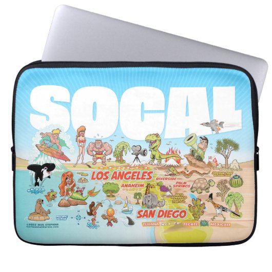 Housse Pour Ordinateur Portable SoCal (Devant)