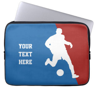 Housse Pour Ordinateur Portable Soccer Player manche portable personnalisée