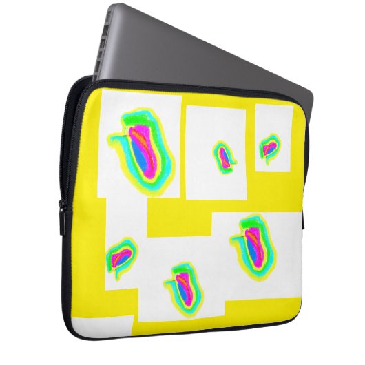 Housse Pour Ordinateur Portable Soft Pastel Shapes Laptop Sleeve (Devant droit)