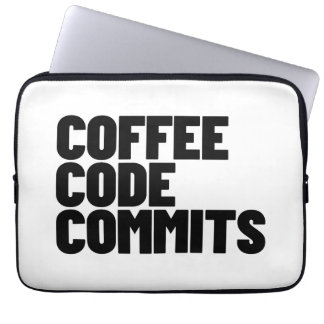 Housse Pour Ordinateur Portable Software Engineer Life - Coffee Code Commits Devel