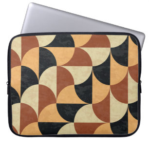 Housse Pour Ordinateur Portable Sol en marbre ancien, texture géométrique transpar