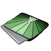 Housse Pour Ordinateur Portable Soleil Art déco en vert (Devant bas)