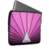 Housse Pour Ordinateur Portable Soleil Art déco rose (Devant droit)