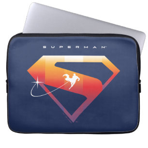 Housse Pour Ordinateur Portable Soleil Tourner Superman Shield
