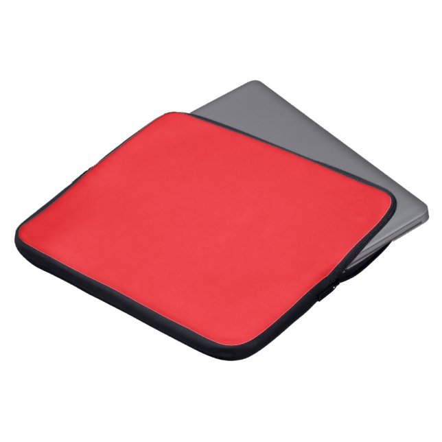 Housse Pour Ordinateur Portable Solid Red Background  (Devant haut)