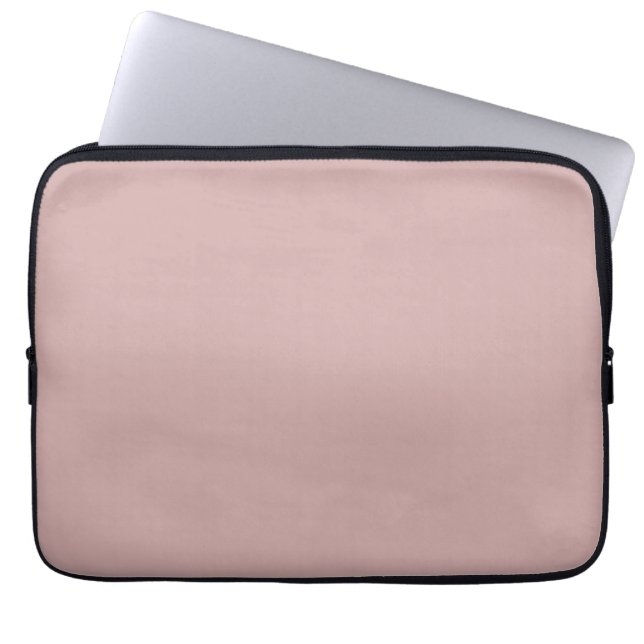 Housse Pour Ordinateur Portable solide rose muet (Devant)