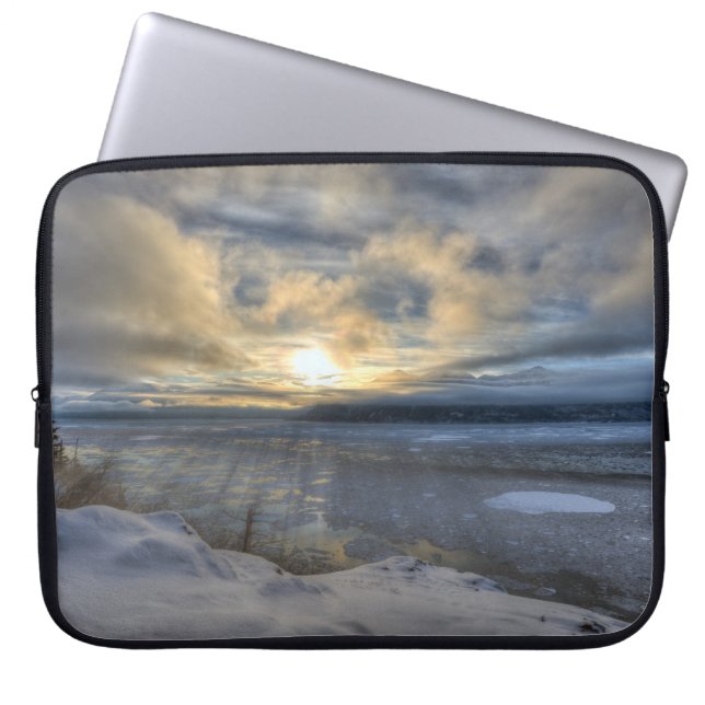 Housse Pour Ordinateur Portable Solstice d'hiver Turnagain Arme (Devant)