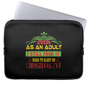 Housse Pour Ordinateur Portable Sommeil cadeau de Noël le soir de Noël