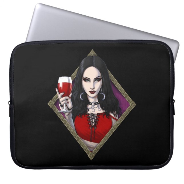 Housse Pour Ordinateur Portable Sorcière Alien gothique (Devant)