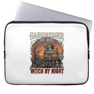 Housse Pour Ordinateur Portable Sorcière de jour de coiffeuse Salon d'Halloween cr