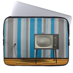 HOUSSE POUR ORDINATEUR PORTABLE SORTIES D'ORDINATEUR PORTABLE RÉTRO-TÉLÉVISÉ