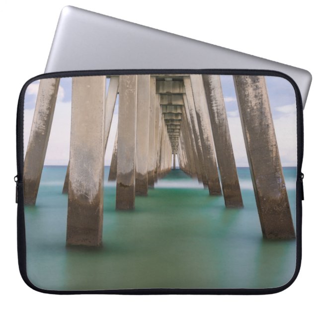 Housse Pour Ordinateur Portable Sous le quai de Navarre Beach (Devant)