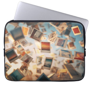 Housse Pour Ordinateur Portable Souvenirs Polaroïd Flottants
