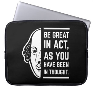 Housse Pour Ordinateur Portable Soyez Génial En Acte Shakespeare Thespian Citation