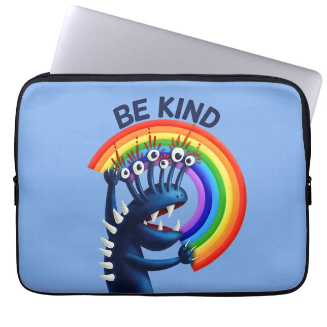 Housse Pour Ordinateur Portable Soyez gentil Rainbow Cute Kindness (Devant)