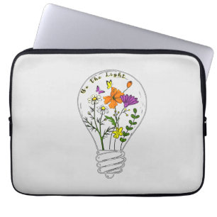Housse Pour Ordinateur Portable Soyez La Citation Motivationnelle Du Fleur sauvage