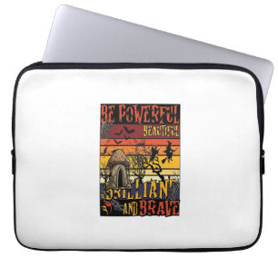 Housse Pour Ordinateur Portable Soyez un champignon d'Halloween puissant beau bril