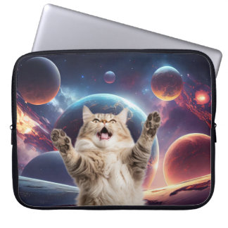Housse Pour Ordinateur Portable Space cat