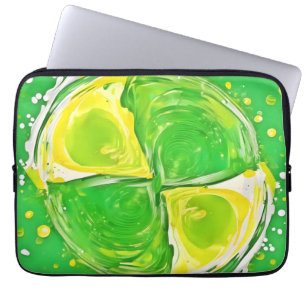 Housse Pour Ordinateur Portable Spiral Vert Citron