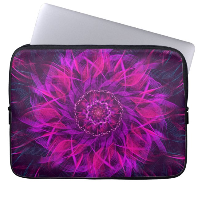 Housse Pour Ordinateur Portable Spirale Néon (Devant)