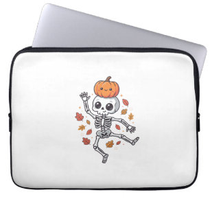 Housse Pour Ordinateur Portable Squelette dansant Halloween mignon avec tête de ci