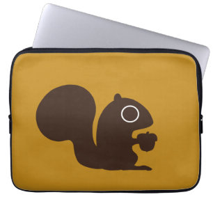 Housse Pour Ordinateur Portable Squirrel - Background Color is Customizable
