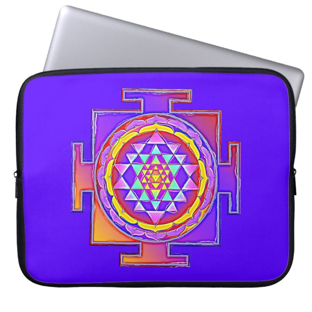 Housse Pour Ordinateur Portable Sri Yantra - Symbole hindouiste Design 1 (Devant)