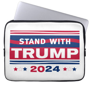 Housse Pour Ordinateur Portable Stand with Trump~2024~MAGA