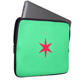 Housse Pour Ordinateur Portable Star Stern green and neon rose