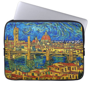 Housse Pour Ordinateur Portable Starry Starry Night Florence Italie