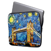 Housse Pour Ordinateur Portable Starry Starry Night Londres Angleterre (devant gauche)