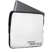 Housse Pour Ordinateur Portable Status Unreliable Minimalist Professional (Devant droit)