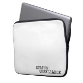 Housse Pour Ordinateur Portable Status Unreliable Minimalist Professional (devant gauche)