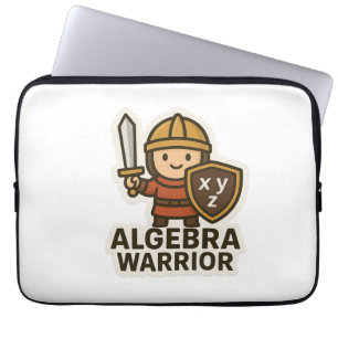 Housse Pour Ordinateur Portable Sticker Algebra Warrier - Mignonne Héros Math