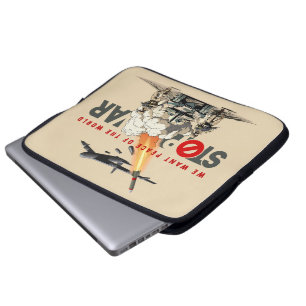Housse Pour Ordinateur Portable Stop The War 15" devient Arrêtez la guerre 15"