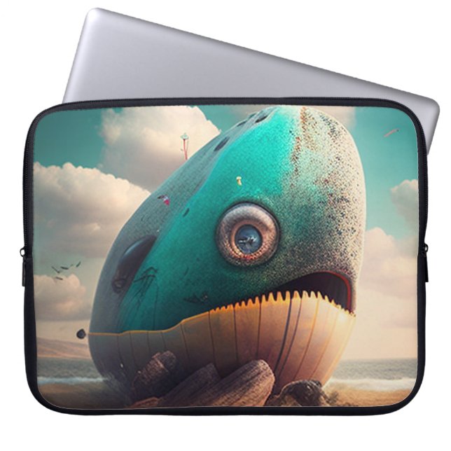 Housse Pour Ordinateur Portable Strange Whale (Devant)