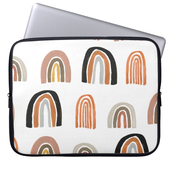 Housse Pour Ordinateur Portable Style simple Pastel Rainbow pour enfants (Devant)