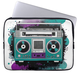 Housse Pour Ordinateur Portable Style urbain rétro : Ghetto Blaster