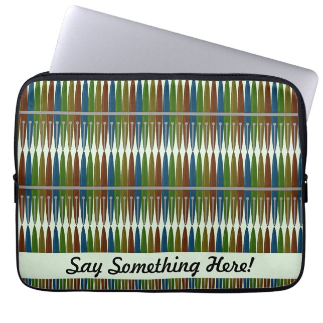 Housse Pour Ordinateur Portable Stylos d'écriture couleur cool Design Art (Devant)