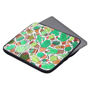 Housse Pour Ordinateur Portable Succulent Cactus Pots Plante Vert Cactus Jardin