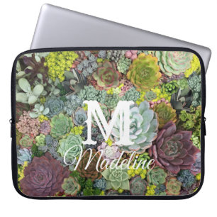 Housse Pour Ordinateur Portable Succulents de verdure