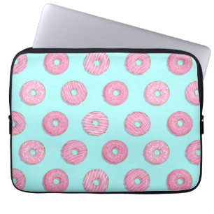 Housse Pour Ordinateur Portable Sugar Sweet Pink Glazed Donuts