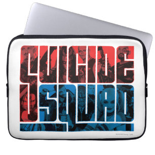 Housse Pour Ordinateur Portable Suicide Squad et logo bleu