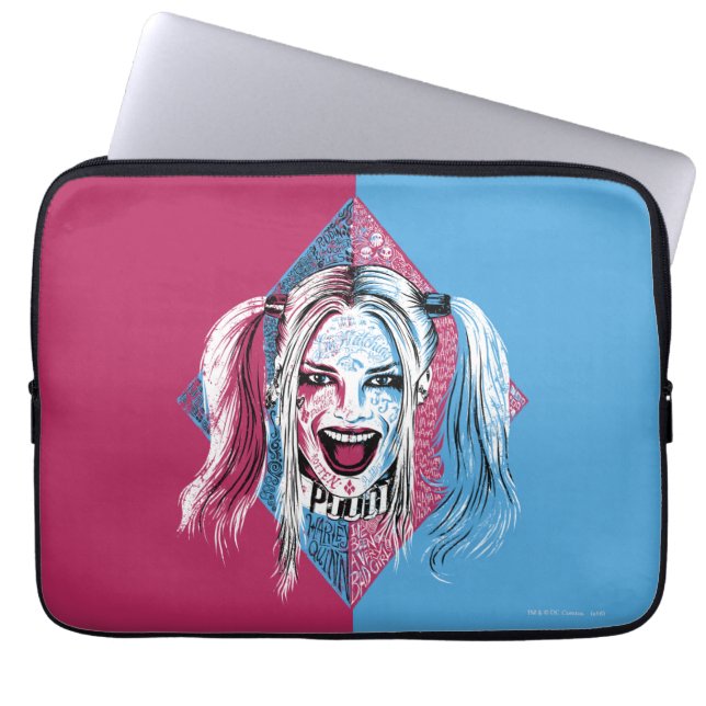 Housse Pour Ordinateur Portable Suicide Squad | Harley Laugh (Devant)