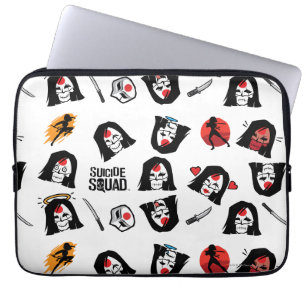 Housse Pour Ordinateur Portable Suicide Squad Katana Emoji Pattern