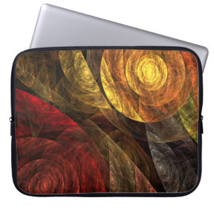 Housse Pour Ordinateur Portable Sun Flower Floral Moderne Art Motif Abstrait