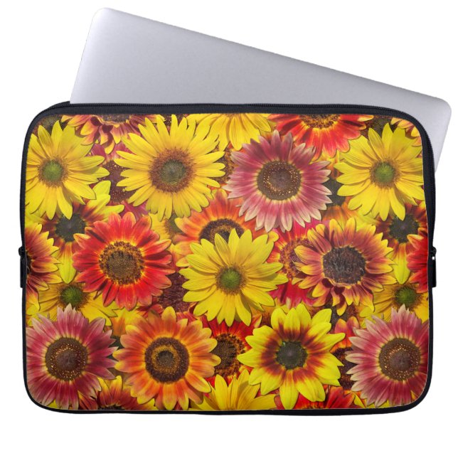 Housse Pour Ordinateur Portable Sunflowers Motif sans couture (Devant)