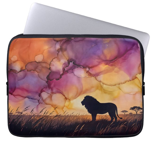 Housse Pour Ordinateur Portable Sunset on the Savanna (Devant)